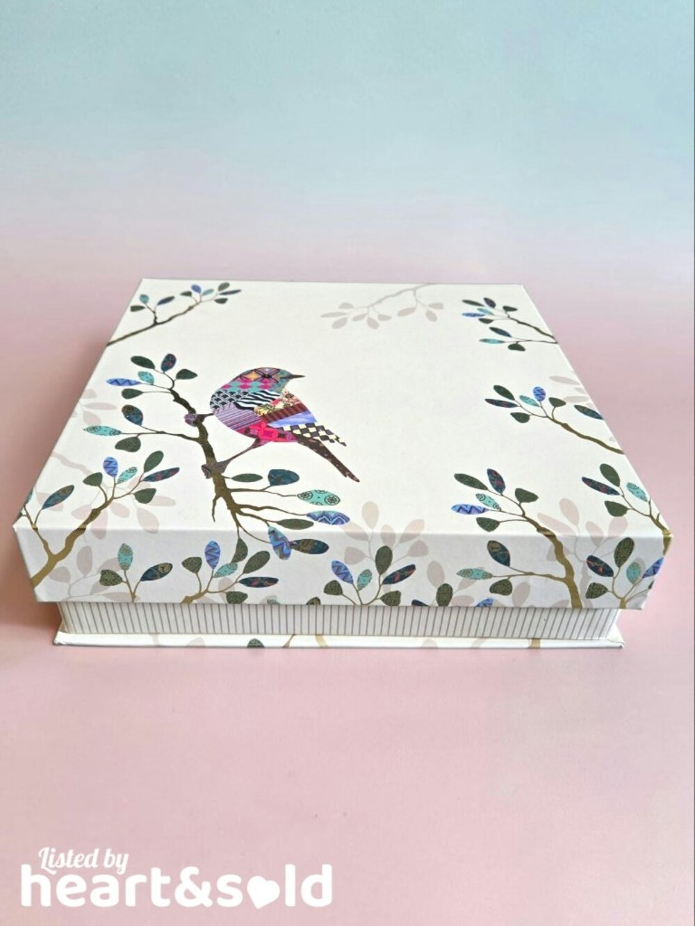 NEW Bird & Branches Storage Box